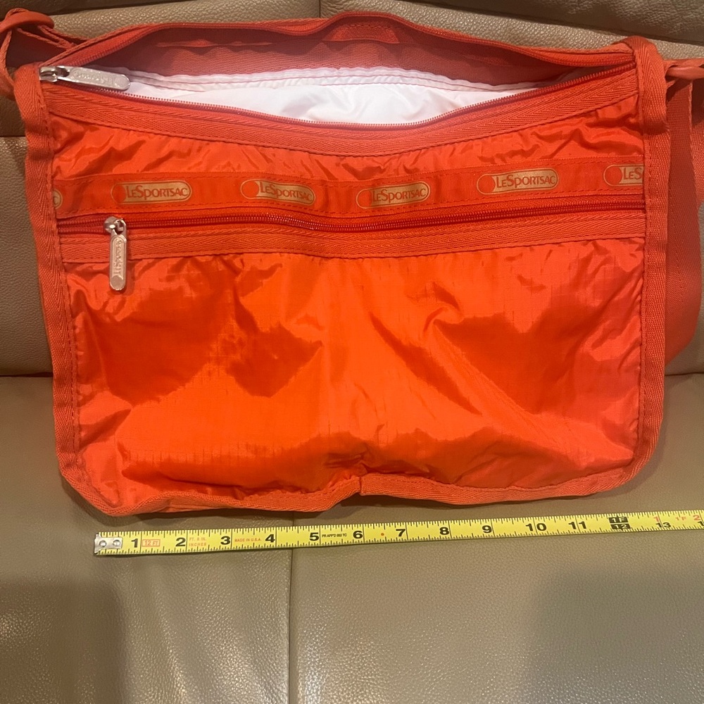 LeSportsac Bright Orange Nylon Crossbody Bag